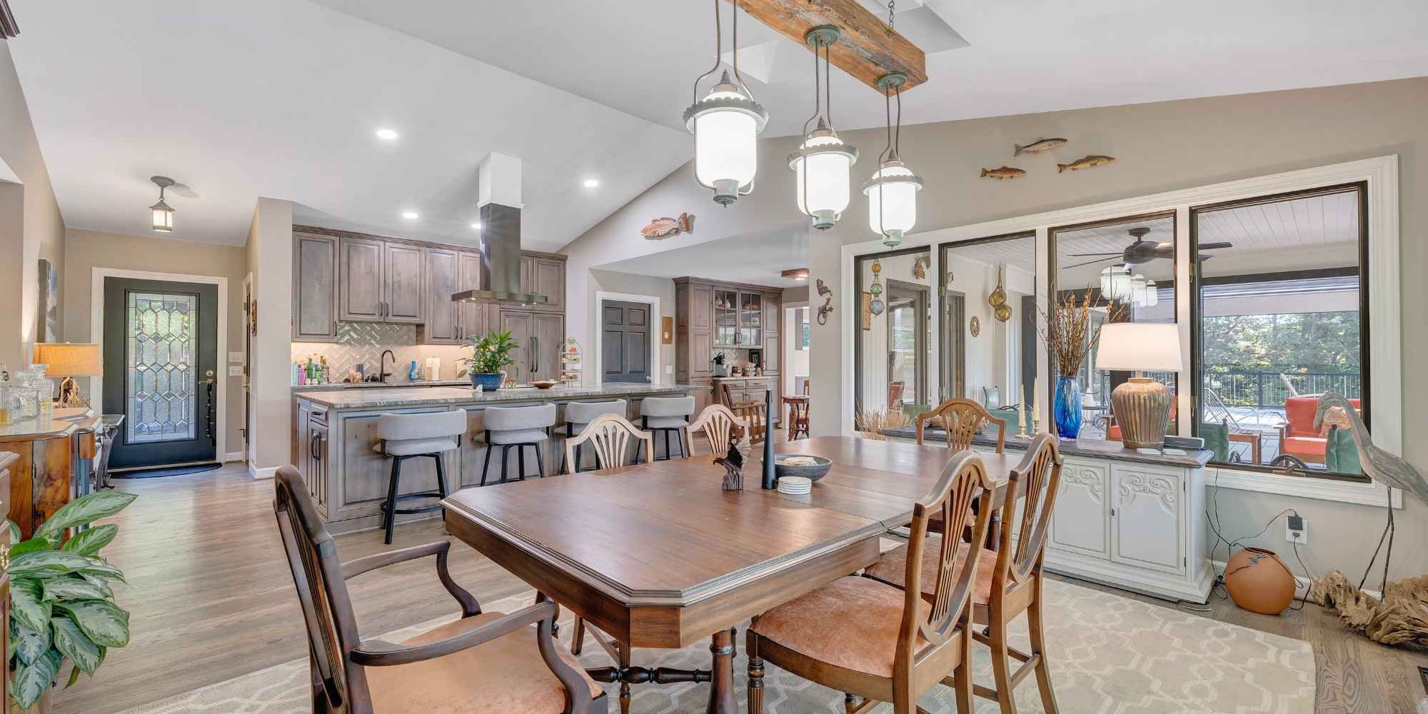 Interior of a home addition in Roanoke County by Grace Alon Builders