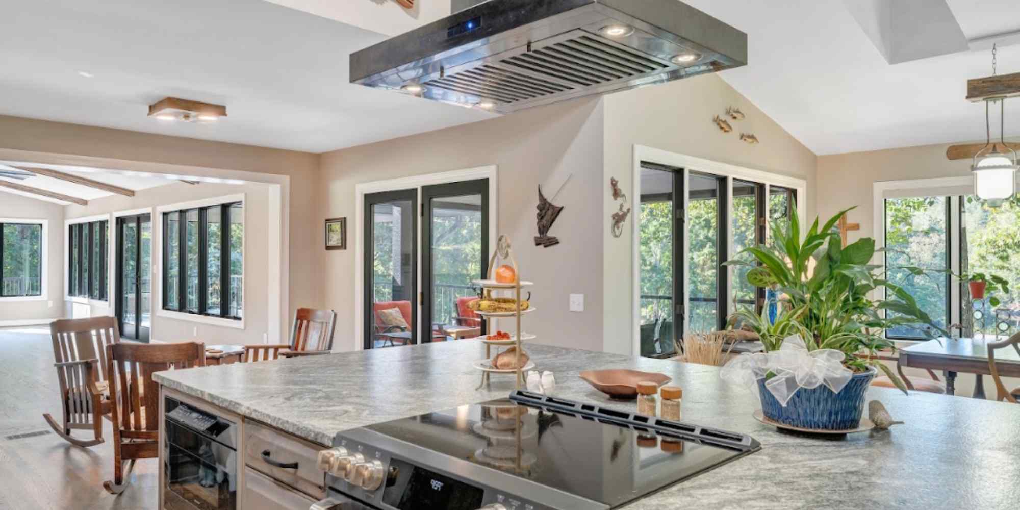 Image of a kitchen in a home addition built by Grace Alon in Lynchburg, VA